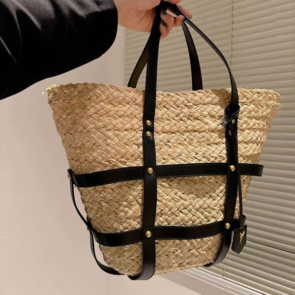 large brand design high grade lafite grass handwoven vegetable basket bag single shoulder beach holiday wind beach straw woven bag large cap, Blue;pink
large brand design high grade lafite grass handwoven vegetable basket bag single shoulder beach holiday wind beach straw woven bag large cap, Blue;pink