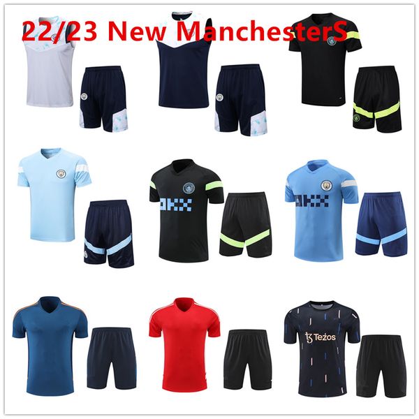 2023 new manchesters tracksuits football short sleeve training suit set kit 22 23 designer short sleeve t-shirt sweatshirt soccer jogging se, Gray
2023 new manchesters tracksuits football short sleeve training suit set kit 22 23 designer short sleeve t-shirt sweatshirt soccer jogging se, Gray