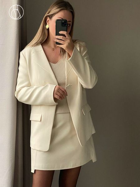 women's suits blazers dushu elegant v neck suit jacket women autumn design sense office lady necessary female one button 230325, White;black
women's suits blazers dushu elegant v neck suit jacket women autumn design sense office lady necessary female one button 230325, White;black
