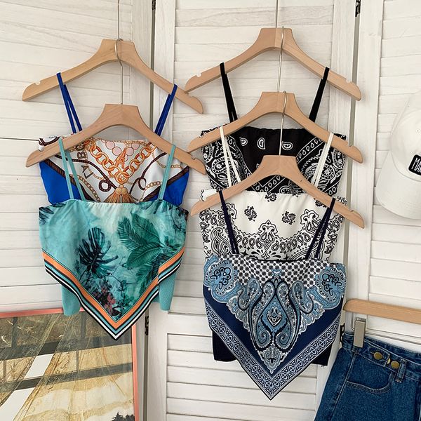 women's tanks camis hikigawa women fashion vintage print patchwork crop knitting camisole female bellyband sleeveless cropped tank 230, White
women's tanks camis hikigawa women fashion vintage print patchwork crop knitting camisole female bellyband sleeveless cropped tank 230, White