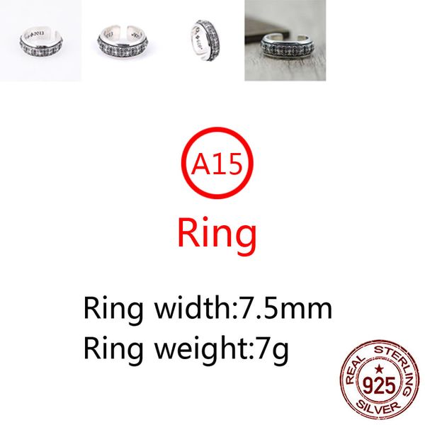 a15 s925 sterling silver ring opening adjustable cross flower letter personalized punk style couple jewelry gift for lover
a15 s925 sterling silver ring opening adjustable cross flower letter personalized punk style couple jewelry gift for lover