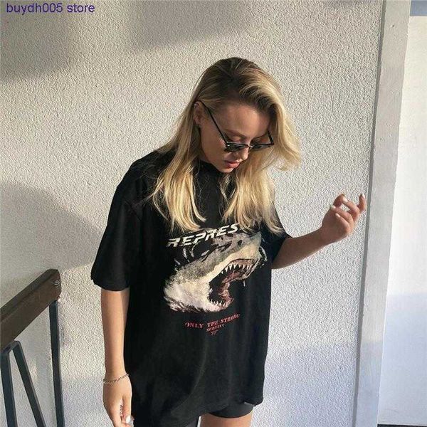 7lgc 2023 new men's and women's t shirt fashion design brand present repeat great white shark limited printing used washing water, White;black
7lgc 2023 new men's and women's t shirt fashion design brand present repeat great white shark limited printing used washing water, White;black