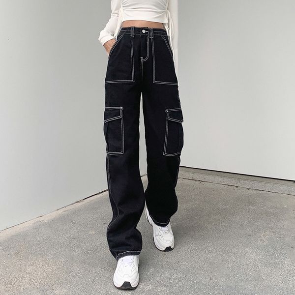 women's jeans women straight wide leg jeans trendy stitching high waist relaxed fit denim pants with pockets laides spring autumn wear, Blue
women's jeans women straight wide leg jeans trendy stitching high waist relaxed fit denim pants with pockets laides spring autumn wear, Blue