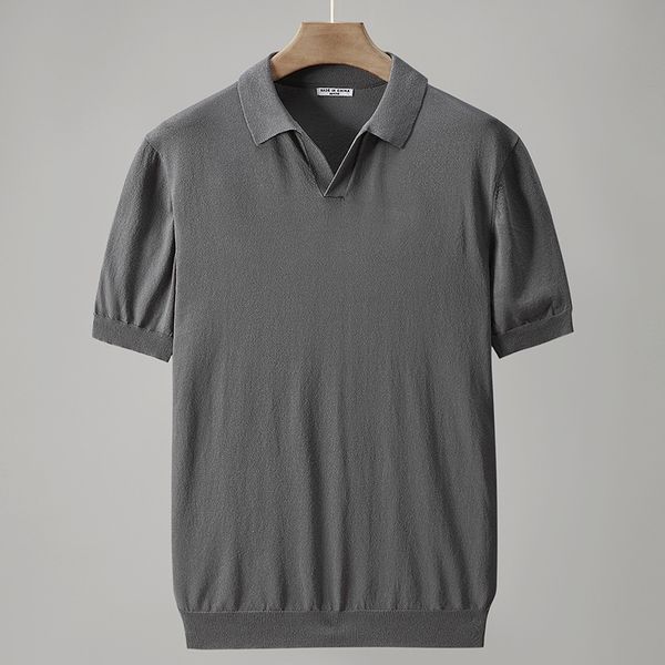 men's polos 214 summer fashion men's knitted t-shirt short sleeve solid color soft cozy ice touch polo shirt business casual korea, White;black
men's polos 214 summer fashion men's knitted t-shirt short sleeve solid color soft cozy ice touch polo shirt business casual korea, White;black