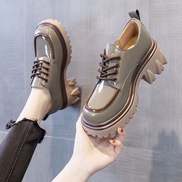 dress shoe s patent leather square toe cross strap sawtooth thick sole non slip loafers color matching versatile fashion high heels 230325, Black
dress shoe s patent leather square toe cross strap sawtooth thick sole non slip loafers color matching versatile fashion high heels 230325, Black