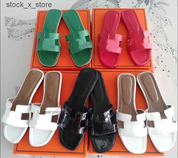 designer women h flat sandals fashion leather slippers summer lady sandals beach party oran slide slippers 34--43size, Black
designer women h flat sandals fashion leather slippers summer lady sandals beach party oran slide slippers 34--43size, Black
