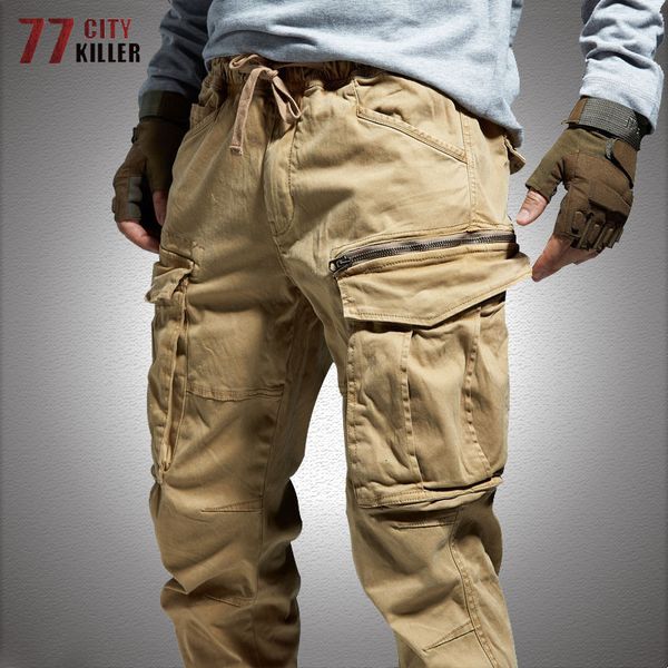men's pants multi-pocket cargo pants men cotton swat combat military tactical trousers male elastic waist zipper joggers men streetwear, Black
men's pants multi-pocket cargo pants men cotton swat combat military tactical trousers male elastic waist zipper joggers men streetwear, Black