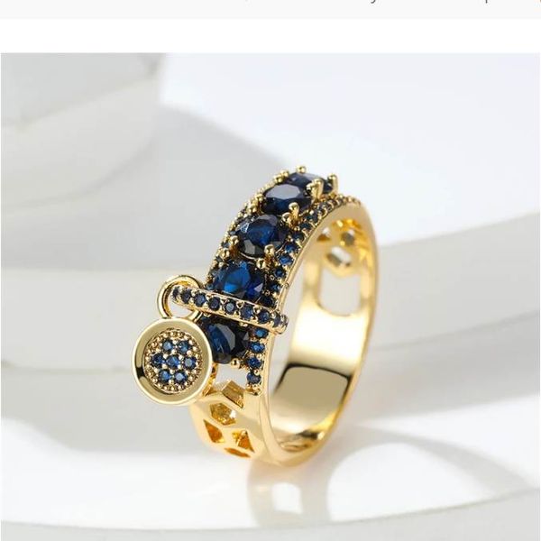 vintage royal blue stone ring yellow gold color luxury female wedding rings for women round dangle ring engagement jewelry gifts, Golden;silver
vintage royal blue stone ring yellow gold color luxury female wedding rings for women round dangle ring engagement jewelry gifts, Golden;silver