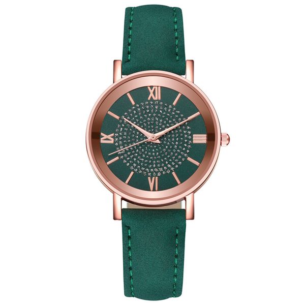 hbp classic womens watch green leather strap casual business wristwatch quartz movement ladies sport watches, Slivery;brown
hbp classic womens watch green leather strap casual business wristwatch quartz movement ladies sport watches, Slivery;brown
