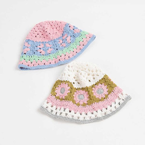 wide brim hats korean japan niche design cotton knitted crochet bucket hat fisherman hat women's new sweet handmade hollow basin beanie, Blue;gray
wide brim hats korean japan niche design cotton knitted crochet bucket hat fisherman hat women's new sweet handmade hollow basin beanie, Blue;gray