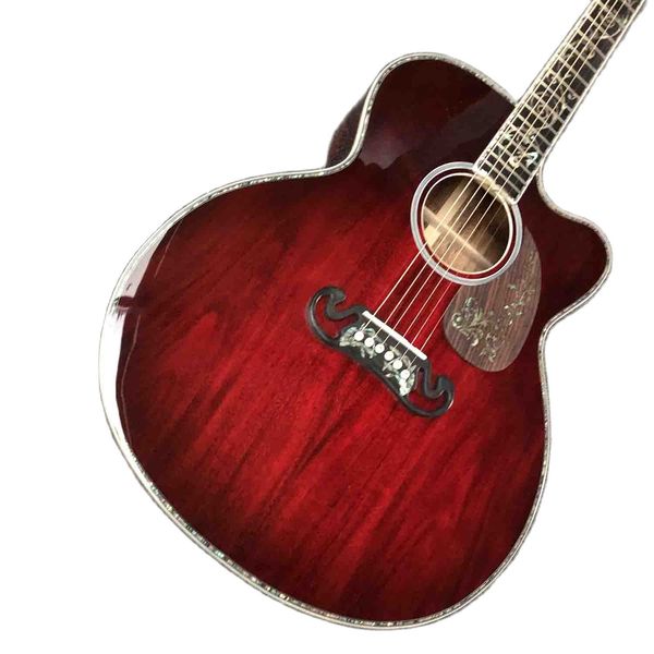 custom 43 inch jumbo solid koa wood and solid back side cutaway acoustic guitar wood pickguard gloss finishing
custom 43 inch jumbo solid koa wood and solid back side cutaway acoustic guitar wood pickguard gloss finishing