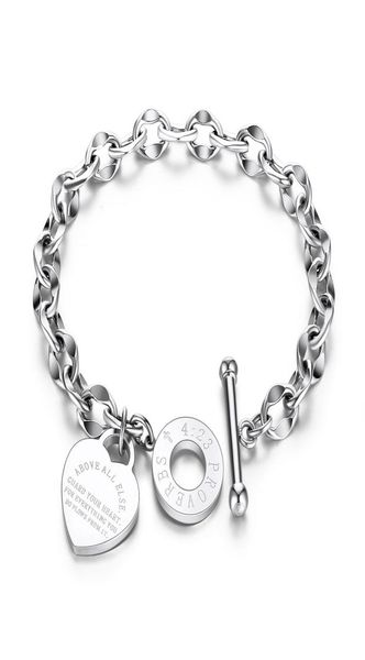 2021 arrival stainless steel chain bracelets engraved words personalized heart o letter love bible proverbs link bracelet w8647574, Black
2021 arrival stainless steel chain bracelets engraved words personalized heart o letter love bible proverbs link bracelet w8647574, Black