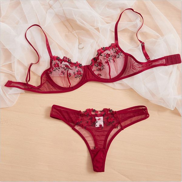 bras sets mesh lace lingerie set underwire see through brassiere underwear bra and panty transparent intimate 230325, Red;black
bras sets mesh lace lingerie set underwire see through brassiere underwear bra and panty transparent intimate 230325, Red;black