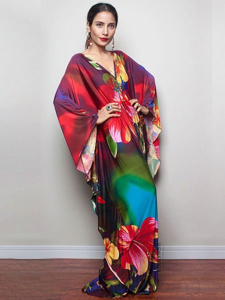 women's swimwear print maxi dress batwing sleeve tunic spring autumn beach casual plus size women beachwear kaftan cover-ups q1289 2203, White;black
women's swimwear print maxi dress batwing sleeve tunic spring autumn beach casual plus size women beachwear kaftan cover-ups q1289 2203, White;black