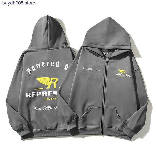 rvci new men's and women's hoodies fashion design brand present autumn winter foaming wings letter print cardigan zipper sweater c, Black
rvci new men's and women's hoodies fashion design brand present autumn winter foaming wings letter print cardigan zipper sweater c, Black