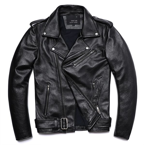 men's leather faux classical motorcycle jackets men 100 natural cowhide thick moto winter biker clothes slim coats m192 230324, Black
men's leather faux classical motorcycle jackets men 100 natural cowhide thick moto winter biker clothes slim coats m192 230324, Black