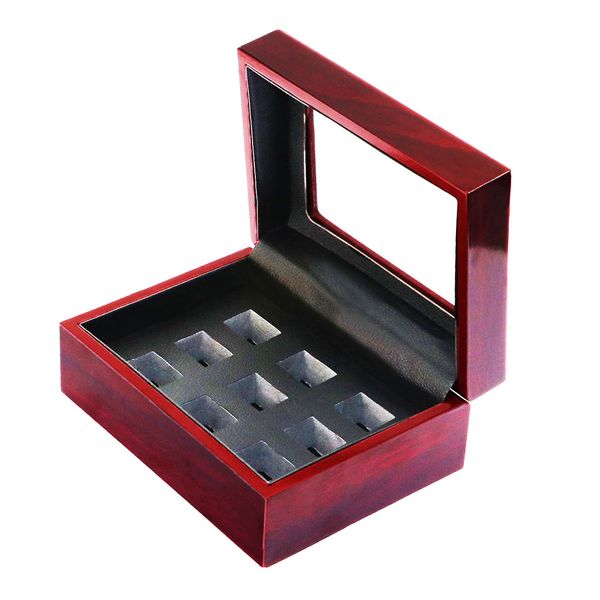 9 slot championship ring display case box | baseball basketball hockey high school tournament finalist college class sport championship ring, Black;white
9 slot championship ring display case box | baseball basketball hockey high school tournament finalist college class sport championship ring, Black;white