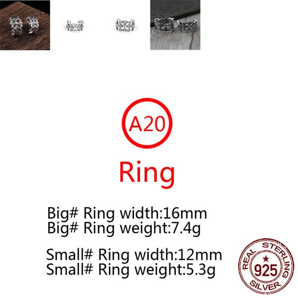 a20 s925 sterling silver ring opening adjustable cross flower cutout letter personalized punk style couple jewelry gift for lover
a20 s925 sterling silver ring opening adjustable cross flower cutout letter personalized punk style couple jewelry gift for lover