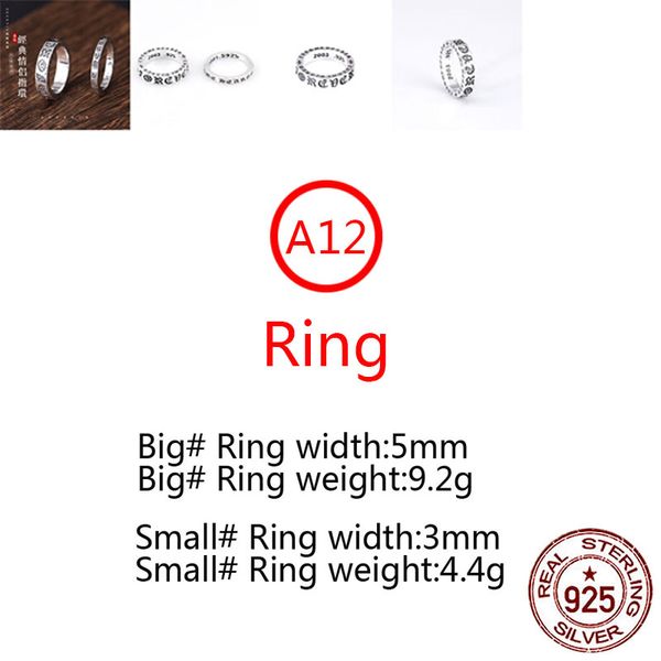 a12 s925 sterling silver ring cross flower letter personalized punk style couple jewelry gift for lover
a12 s925 sterling silver ring cross flower letter personalized punk style couple jewelry gift for lover
