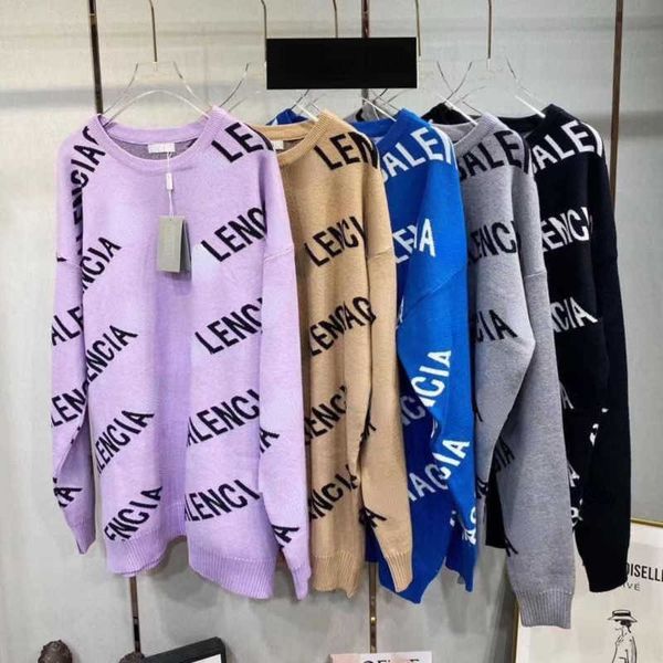 high version wool knit sweatshirt men women sweaters designer sweater fashion long sleeve t shirt letters embroidered pullover coat, Black
high version wool knit sweatshirt men women sweaters designer sweater fashion long sleeve t shirt letters embroidered pullover coat, Black