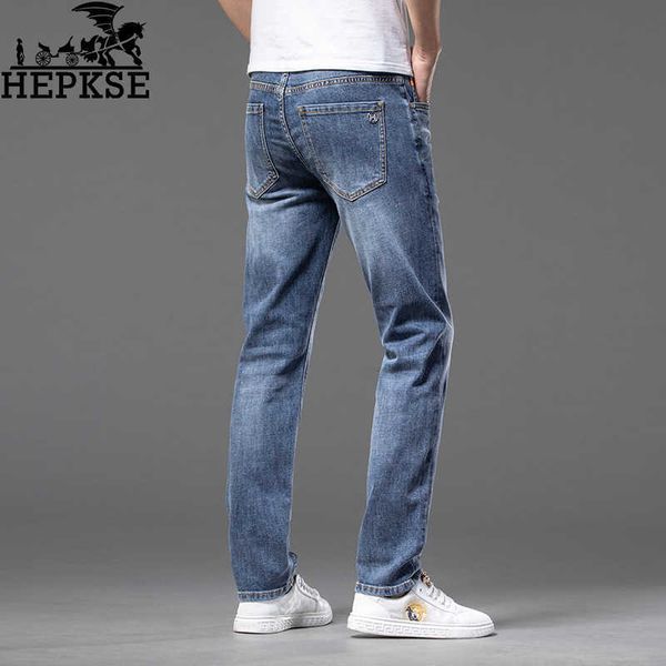 men's jeans designer high end european boutique men's jeans 2022 spring thin korean elastic slim fit fashion jk2l lcrw, Blue
men's jeans designer high end european boutique men's jeans 2022 spring thin korean elastic slim fit fashion jk2l lcrw, Blue