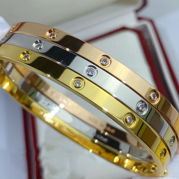 10 diamond thin love bangl bangle bracelets for women designer gold plated 18k t0p quality official reproductions fashion classic style anni, Black
10 diamond thin love bangl bangle bracelets for women designer gold plated 18k t0p quality official reproductions fashion classic style anni, Black