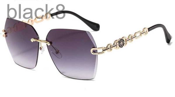sunglasses designer new frameless fashion metal diamond mounted camellia women's qnrz, White;black
sunglasses designer new frameless fashion metal diamond mounted camellia women's qnrz, White;black