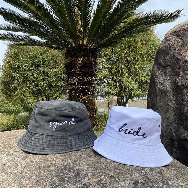 wide brim hats bride squad embroidery washed denim bucket hats for women wedding bhelorette party hat team bride to be bridesmaid caps gifts, Blue;gray
wide brim hats bride squad embroidery washed denim bucket hats for women wedding bhelorette party hat team bride to be bridesmaid caps gifts, Blue;gray