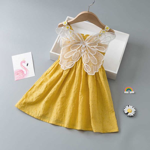 girl's dresses 2023 baby girls summer cute dress lace butterfly outfit suspenders flower toddler kids sleeveless pink yellow vestidos y, Red;yellow
girl's dresses 2023 baby girls summer cute dress lace butterfly outfit suspenders flower toddler kids sleeveless pink yellow vestidos y, Red;yellow