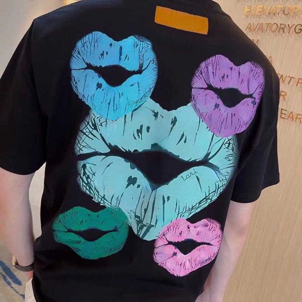 american hip hop short sleeve t shirt men women cotton sweatshirt designer tshirt lip print fashion pullover cotton round neck tee oversize, White;black
american hip hop short sleeve t shirt men women cotton sweatshirt designer tshirt lip print fashion pullover cotton round neck tee oversize, White;black