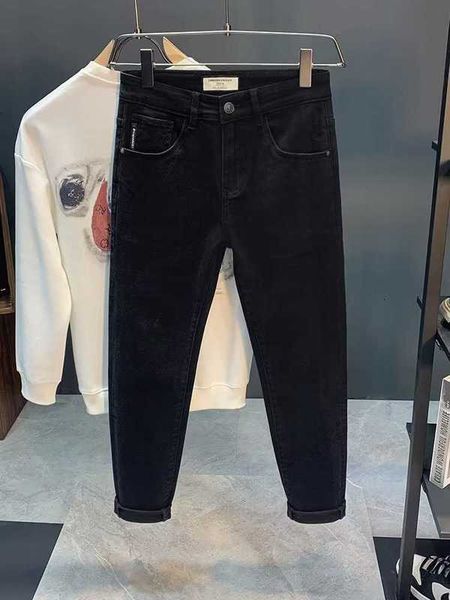 mens jeans designer pure black cotton fall new slim fit feet elastic high end european small straight mens spoh, Blue
mens jeans designer pure black cotton fall new slim fit feet elastic high end european small straight mens spoh, Blue