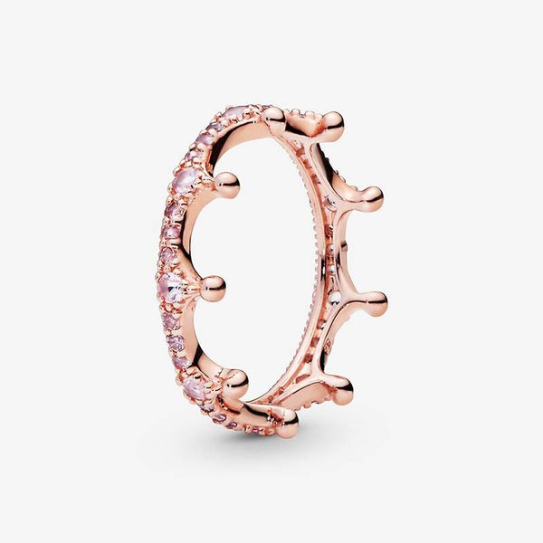 rose gold pink sparkling crown ring for pandora real sterling silver wedding party designer jewelry for women girlfriend gift stacking rings, Slivery;golden
rose gold pink sparkling crown ring for pandora real sterling silver wedding party designer jewelry for women girlfriend gift stacking rings, Slivery;golden