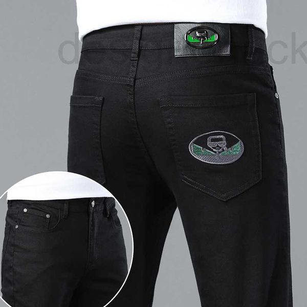 men's jeans designer 2023 spring thin korean small feet slim fit premium european pure black monster tmkt, Blue
men's jeans designer 2023 spring thin korean small feet slim fit premium european pure black monster tmkt, Blue