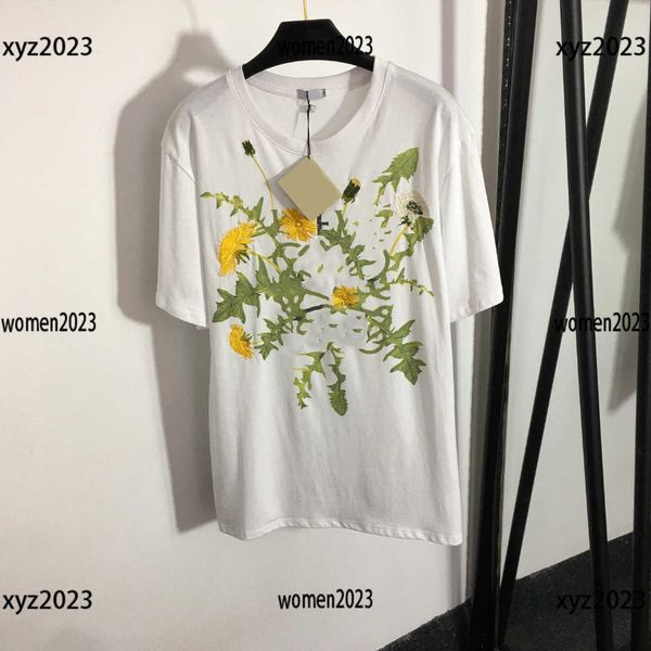 luxury designer clothes woman t-shirt lady short sleeve female size s-l summer embroidered chrysanthemum design t shirt new arrivals, White
luxury designer clothes woman t-shirt lady short sleeve female size s-l summer embroidered chrysanthemum design t shirt new arrivals, White