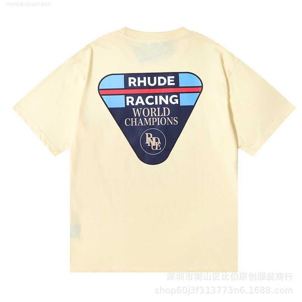 designer oversize plus cloth rhude triangle letter card printed round neck shortsleeved tshirt for men and women lovers loose bottom shirtdv, White
designer oversize plus cloth rhude triangle letter card printed round neck shortsleeved tshirt for men and women lovers loose bottom shirtdv, White