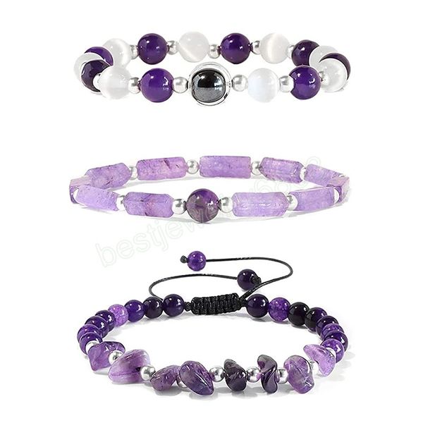 natural amethysts bracelet set body-purify slimming healing stone bracelets for women men loss weight yoga meditation jewelry, Golden;silver
natural amethysts bracelet set body-purify slimming healing stone bracelets for women men loss weight yoga meditation jewelry, Golden;silver