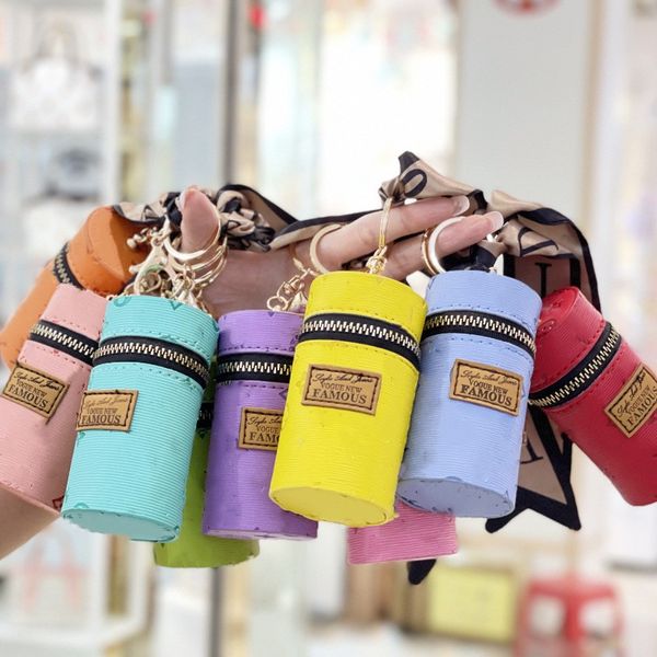 fashion keychains wallet lipstick change storage box keyring hardware chain leather silk scarf creative cylinder key chain designer bag pend, Silver
fashion keychains wallet lipstick change storage box keyring hardware chain leather silk scarf creative cylinder key chain designer bag pend, Silver