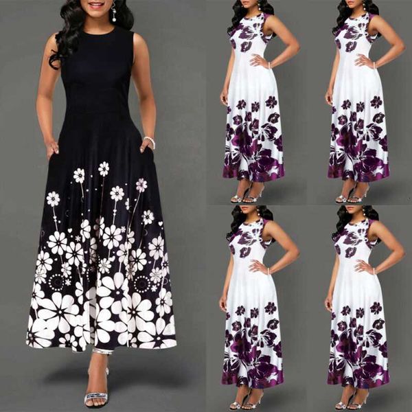 elegant large size women's floral print long maxi evening party beach dress summer sleeveless flower sundress costume, Black;gray
elegant large size women's floral print long maxi evening party beach dress summer sleeveless flower sundress costume, Black;gray