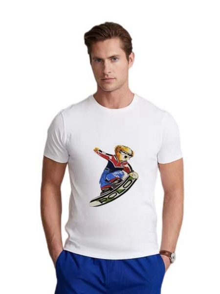 bear luxury designer men's short sleeve t shirt with r bear print, fashionable oversized cotton tee in sizes s-3xl for summer season., White;black
bear luxury designer men's short sleeve t shirt with r bear print, fashionable oversized cotton tee in sizes s-3xl for summer season., White;black