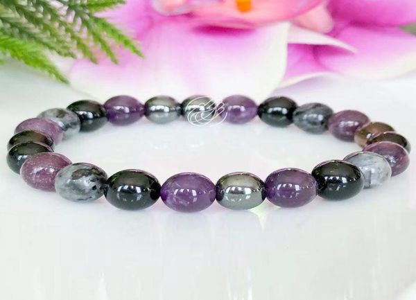mg1544 strand 8 mm amethyst black tourmaline bracelet negative energy protection bracelet healing crystals mala yoga jewelry1099415
mg1544 strand 8 mm amethyst black tourmaline bracelet negative energy protection bracelet healing crystals mala yoga jewelry1099415