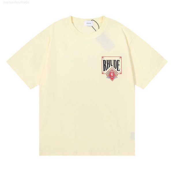 designer oversize plus cloth street trend rhude wine red card printing doubleyarn pure cotton couple shortsleeved tshirtrfp9, White
designer oversize plus cloth street trend rhude wine red card printing doubleyarn pure cotton couple shortsleeved tshirtrfp9, White