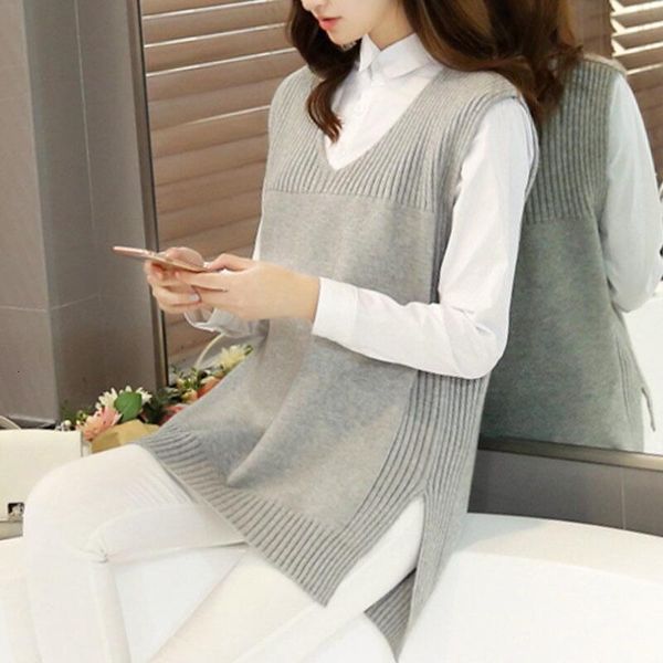 women's vests knitted sweater sleeveless female jumper loose vest coat ladies pullover teenager girls waistcoat pull femme 220325, Black;white
women's vests knitted sweater sleeveless female jumper loose vest coat ladies pullover teenager girls waistcoat pull femme 220325, Black;white