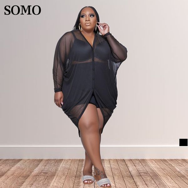 plus size dresses size clothing dress for fat women black see through long sleeve irregular midi wholesale drop 230325
plus size dresses size clothing dress for fat women black see through long sleeve irregular midi wholesale drop 230325