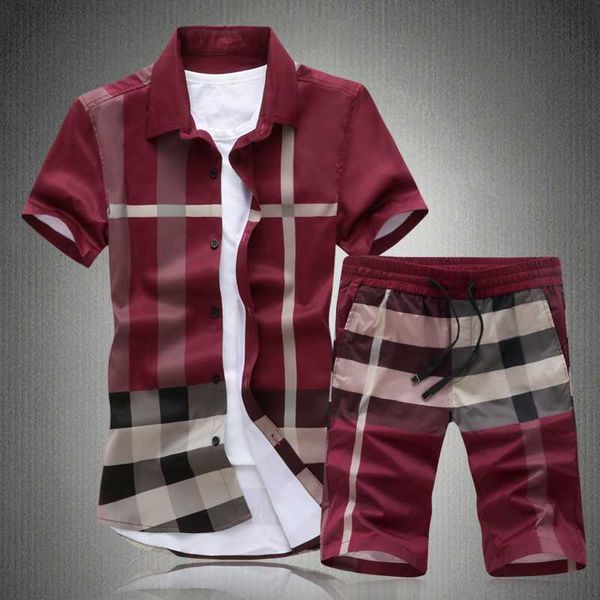 designer luxury brand burbrys men's classic plaid printed short sleeved shirt five point shorts casual suit two piece set fashionjlwd, Black
designer luxury brand burbrys men's classic plaid printed short sleeved shirt five point shorts casual suit two piece set fashionjlwd, Black