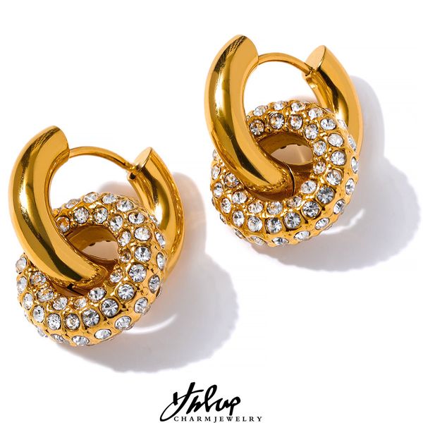 hoop huggie yhpup delicate shiny cubic zirconia round stainless steel 18k gold color huggie hoop earrings charm jewelry gift 230324, Golden;silver
hoop huggie yhpup delicate shiny cubic zirconia round stainless steel 18k gold color huggie hoop earrings charm jewelry gift 230324, Golden;silver