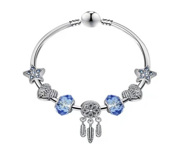 183cm charm beads bracelets fashion bracelet dream catcher pendant 925 silver bangle blue star diy jewelry accessories wedding gi1779165, Golden;silver
183cm charm beads bracelets fashion bracelet dream catcher pendant 925 silver bangle blue star diy jewelry accessories wedding gi1779165, Golden;silver