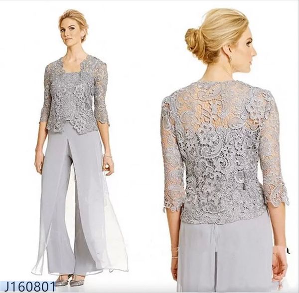classy lace mother of the bride pant suits with jacket chiffon three pieces wedding guest dress plus size mothers groom dresses, Black;red
classy lace mother of the bride pant suits with jacket chiffon three pieces wedding guest dress plus size mothers groom dresses, Black;red