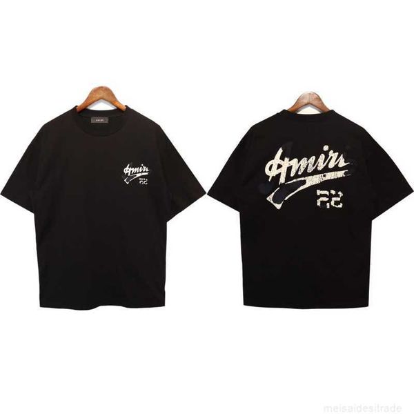 designer fashion maker the correct version of mairi splashink flow paint camouflage star sky graffiti letters short sleeve high street coupl, White
designer fashion maker the correct version of mairi splashink flow paint camouflage star sky graffiti letters short sleeve high street coupl, White