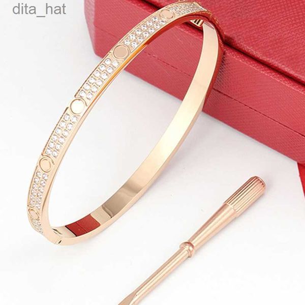 luxury brand 18k gold bangle love bracelets stainless steel double row diamond screw nail bracelets wedding engagement jewelry a, Black
luxury brand 18k gold bangle love bracelets stainless steel double row diamond screw nail bracelets wedding engagement jewelry a, Black