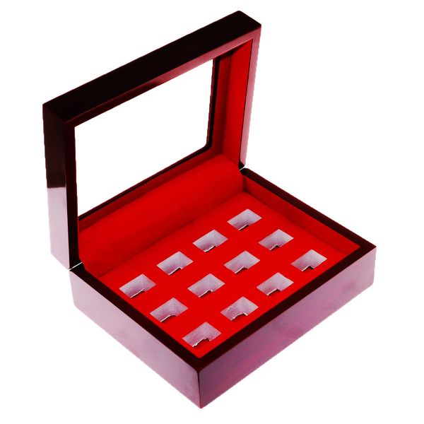 12 slot championship ring display case box | baseball basketball hockey high school graduate tournament finalist college class sport champio, Black;white
12 slot championship ring display case box | baseball basketball hockey high school graduate tournament finalist college class sport champio, Black;white